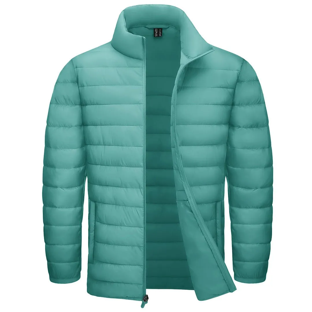 Men's Winter Puffer Jacket Warm Lightweight Water Repellent Windproof