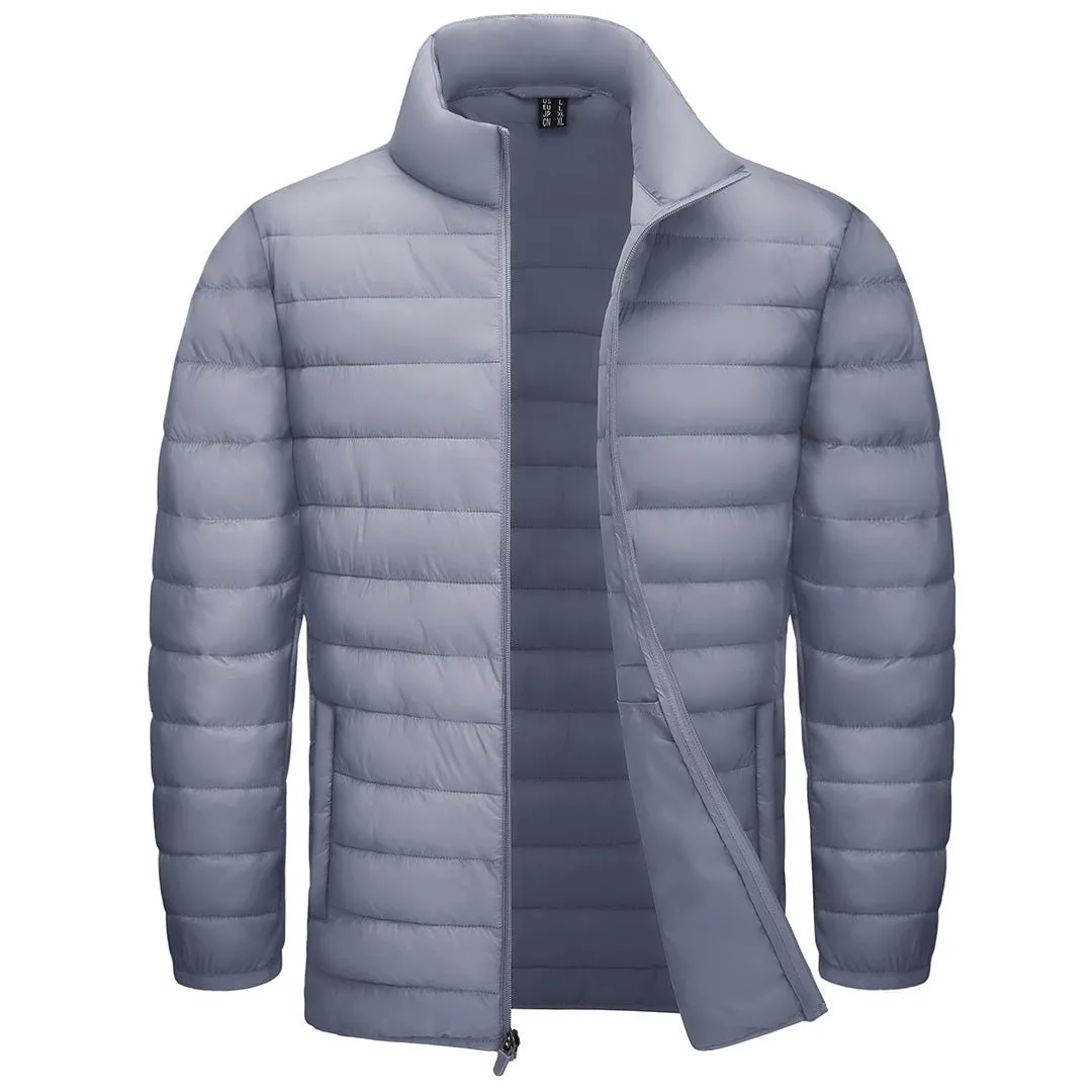 Men's Winter Puffer Jacket Warm Lightweight Water Repellent Windproof