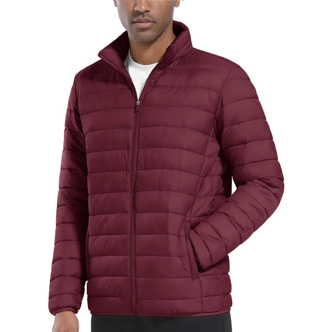Men's Winter Puffer Jacket Warm Lightweight Water Repellent Windproof