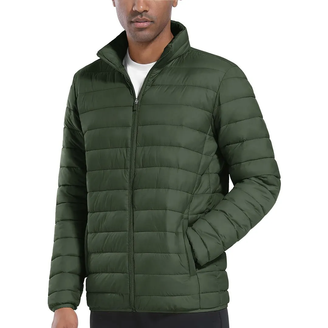 Men's Winter Puffer Jacket Warm Lightweight Water Repellent Windproof