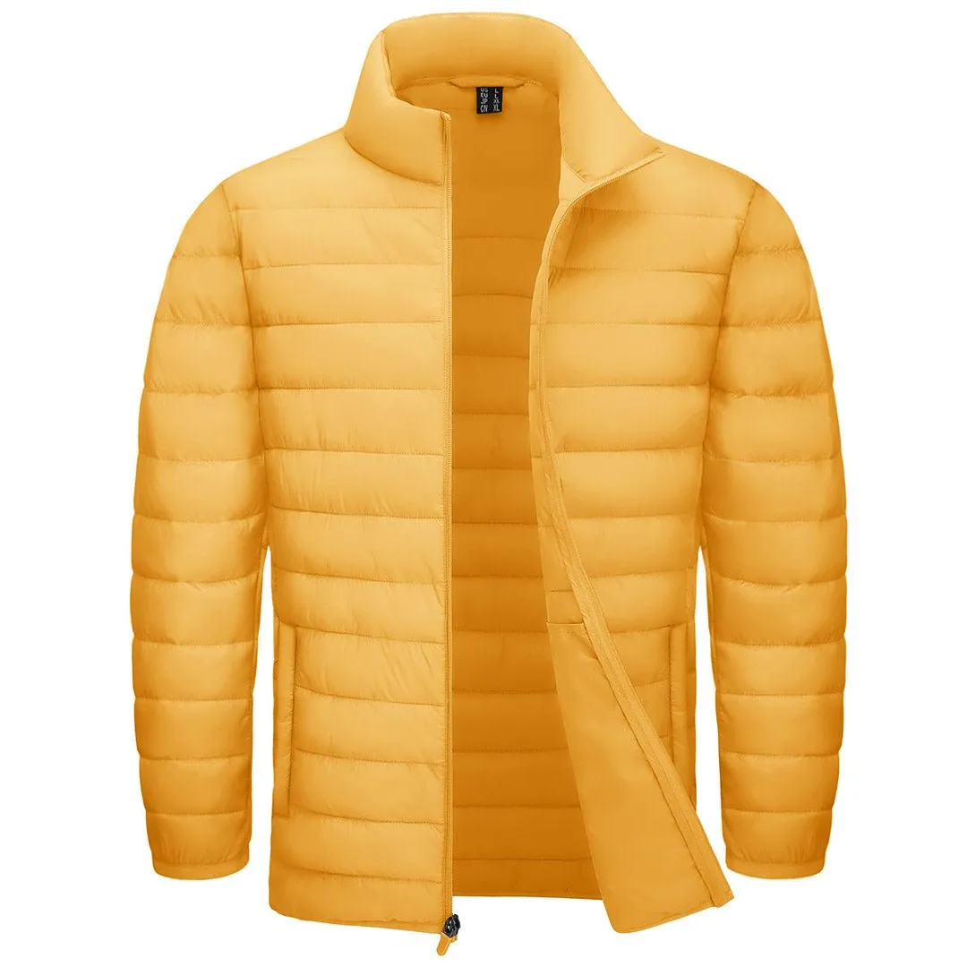 Men's Winter Puffer Jacket Warm Lightweight Water Repellent Windproof