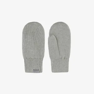 Mitaines grises en tricot, enfant || Gray knitted mittens, child
