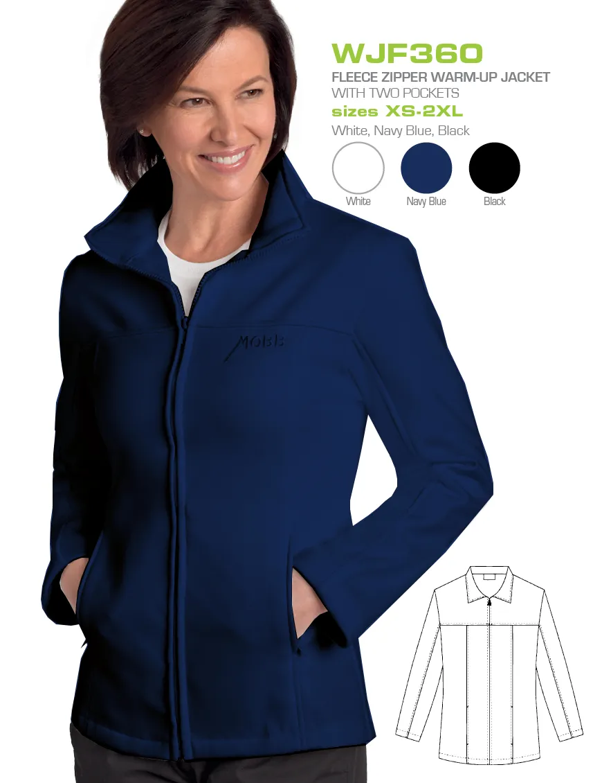 MOBB Fleece Zipper Warm-Up Jacket