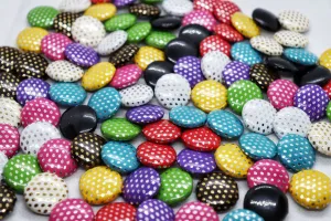 Multicolour Assorted Polka Dot Design Fancy Suit Button