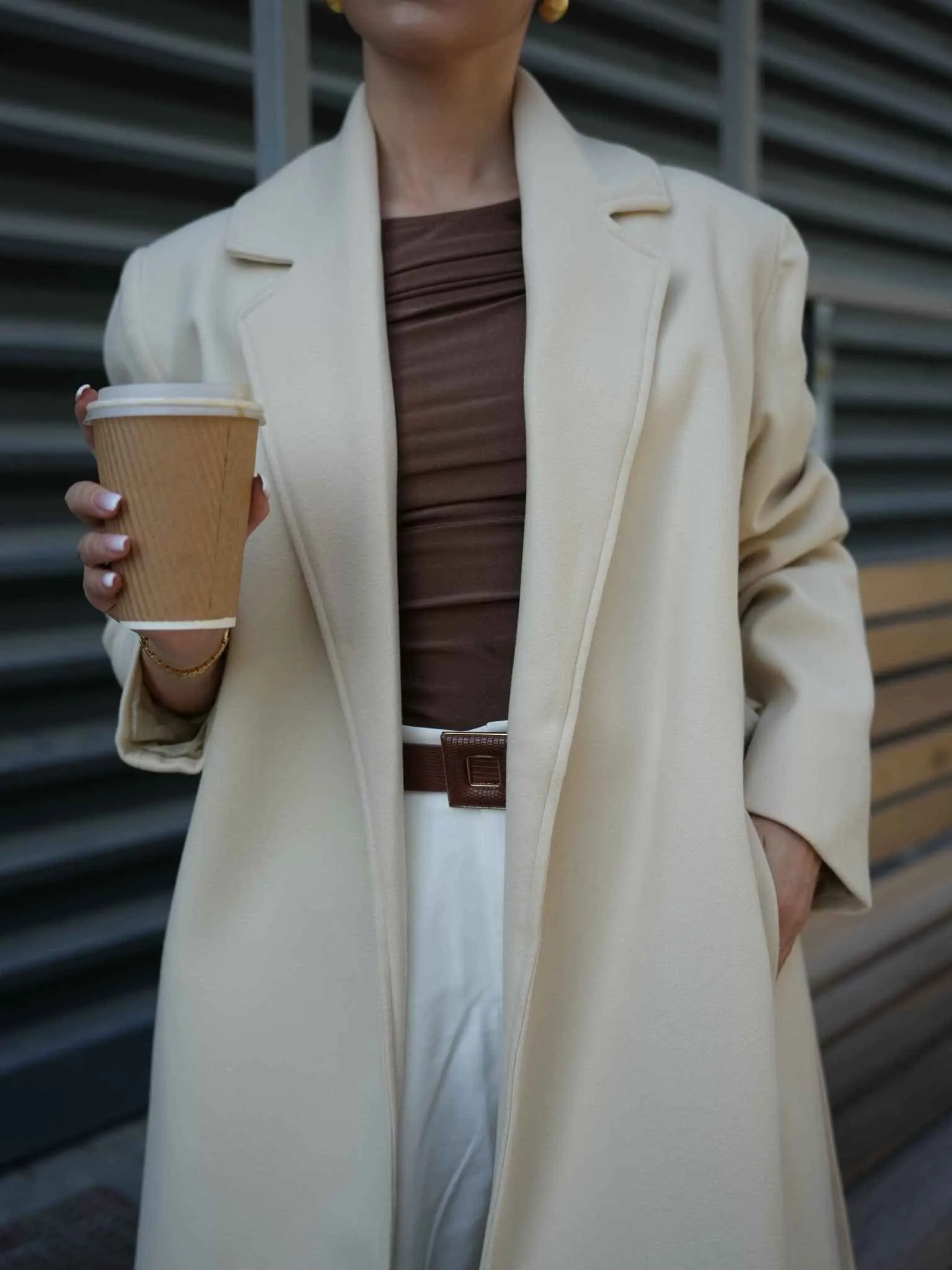Muse Long Coat - Cream