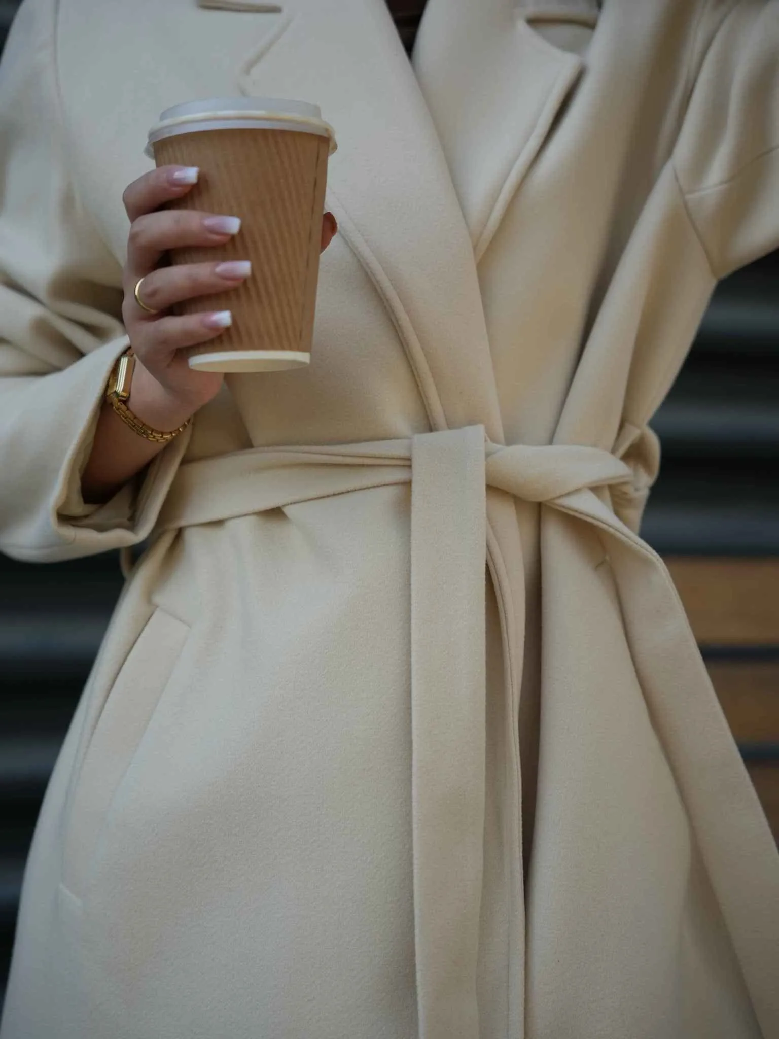 Muse Long Coat - Cream