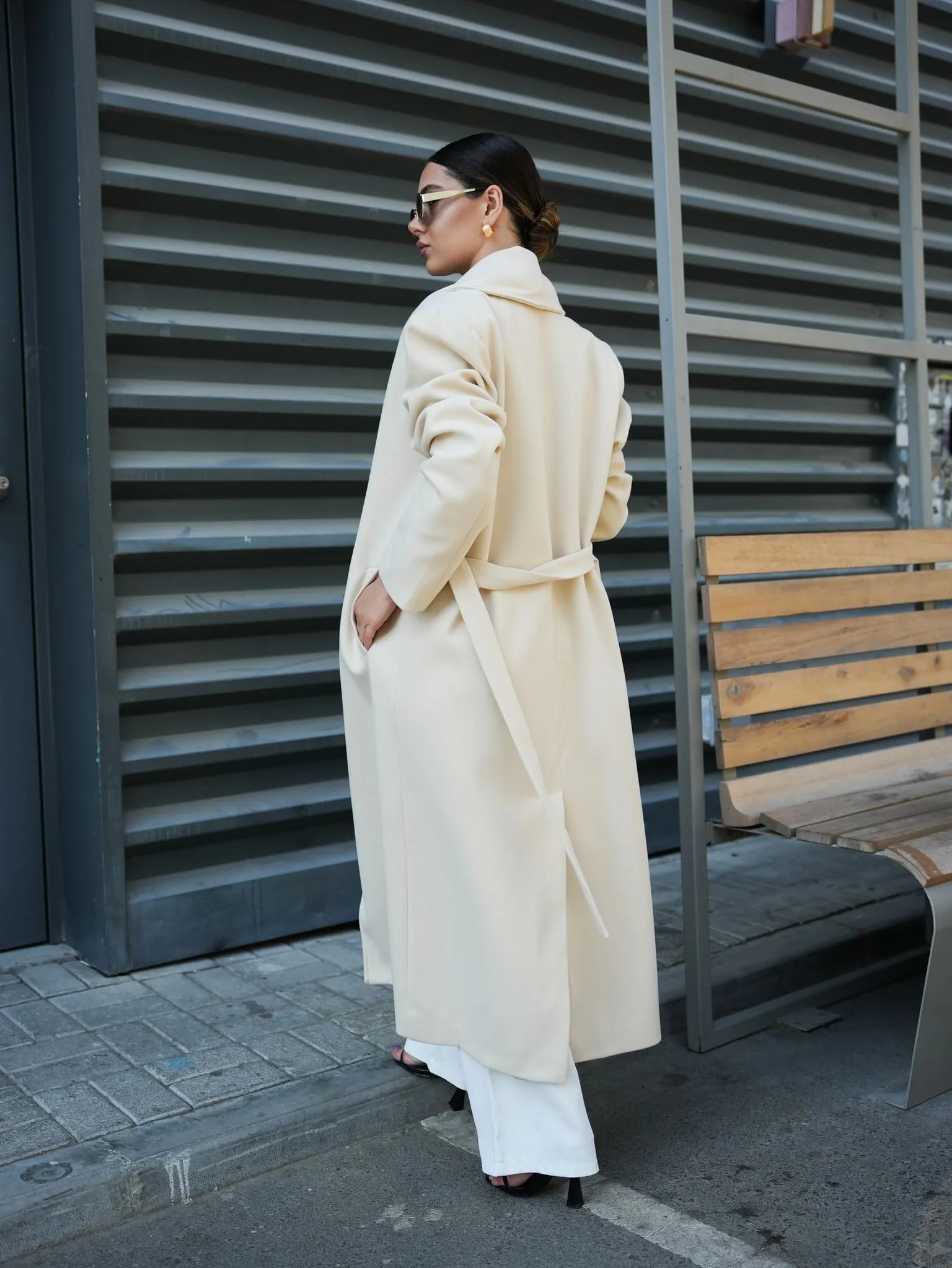 Muse Long Coat - Cream