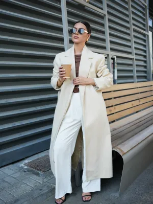 Muse Long Coat - Cream