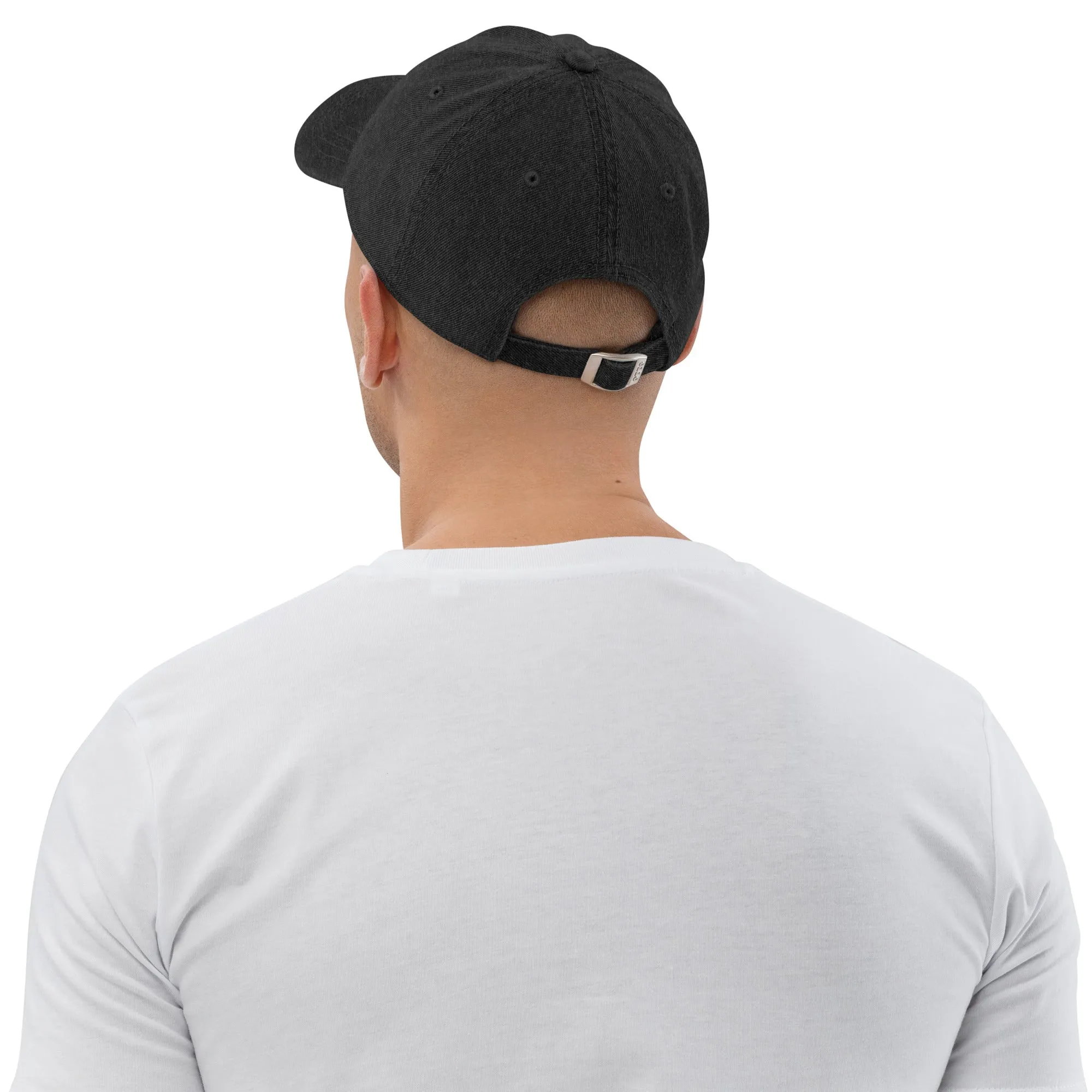 Norwegian Rosemaling Embroidered Denim Dad Hat
