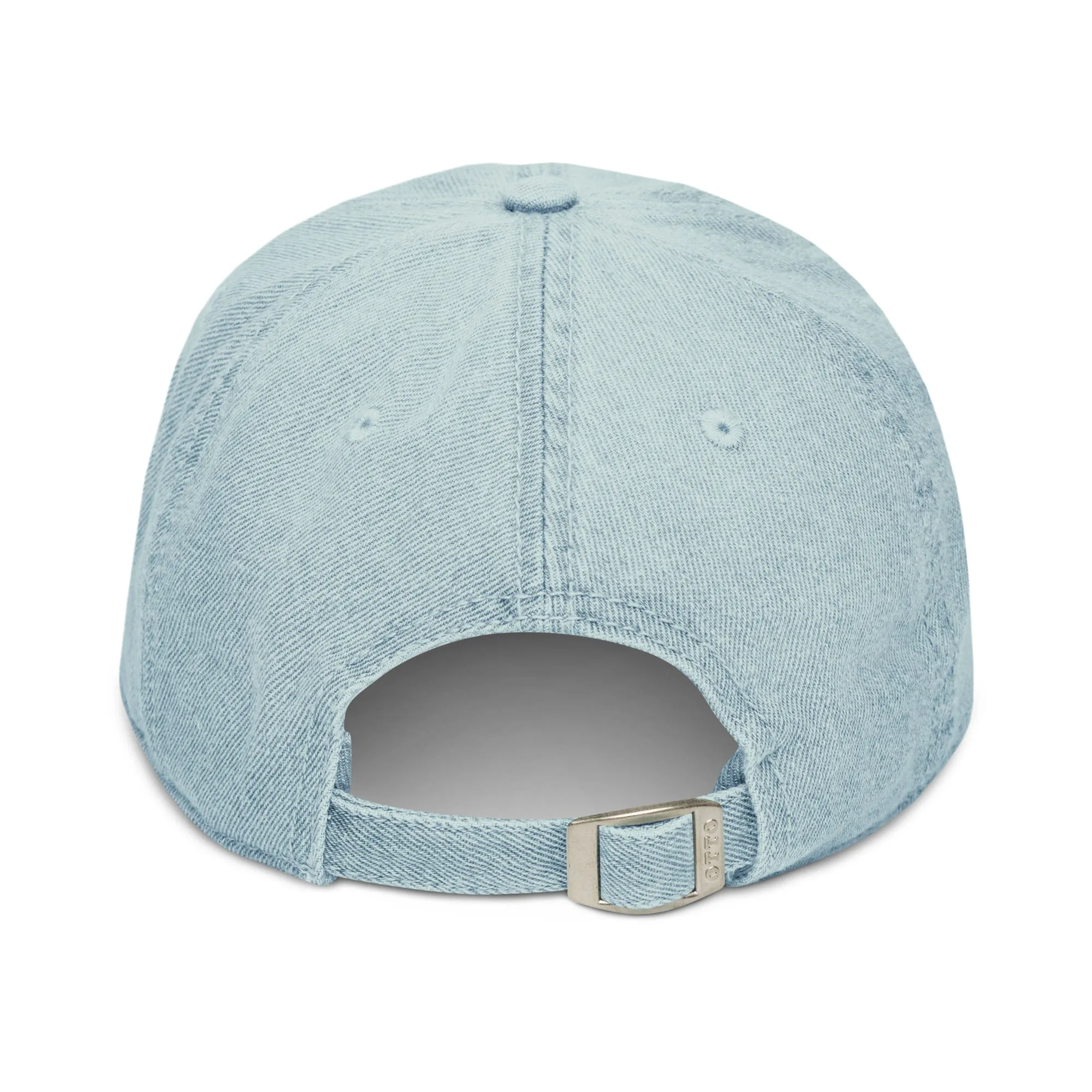 Norwegian Rosemaling Embroidered Denim Dad Hat