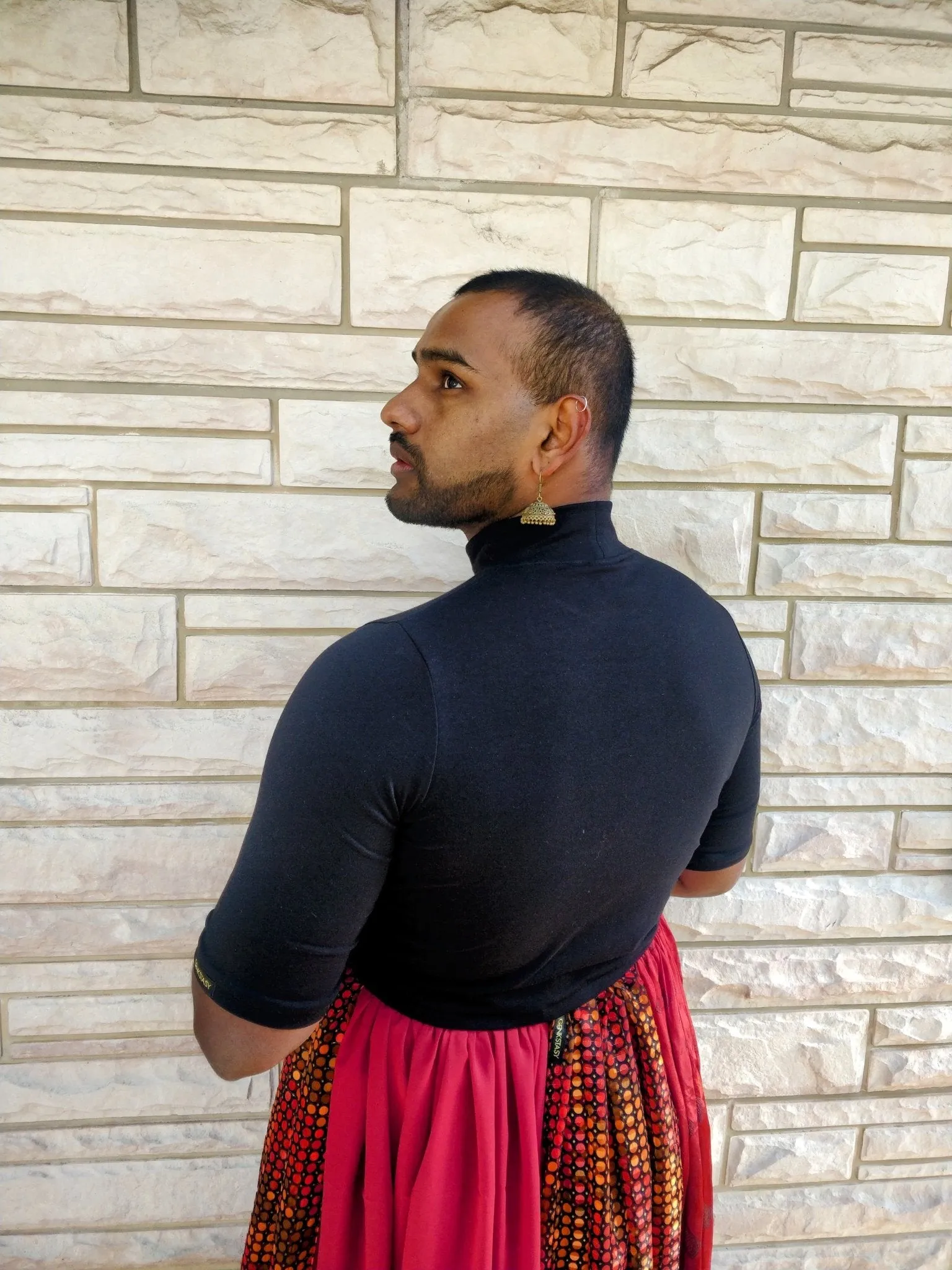 ORGANIC CROPPED SKIVVY with HALF SLEEVE