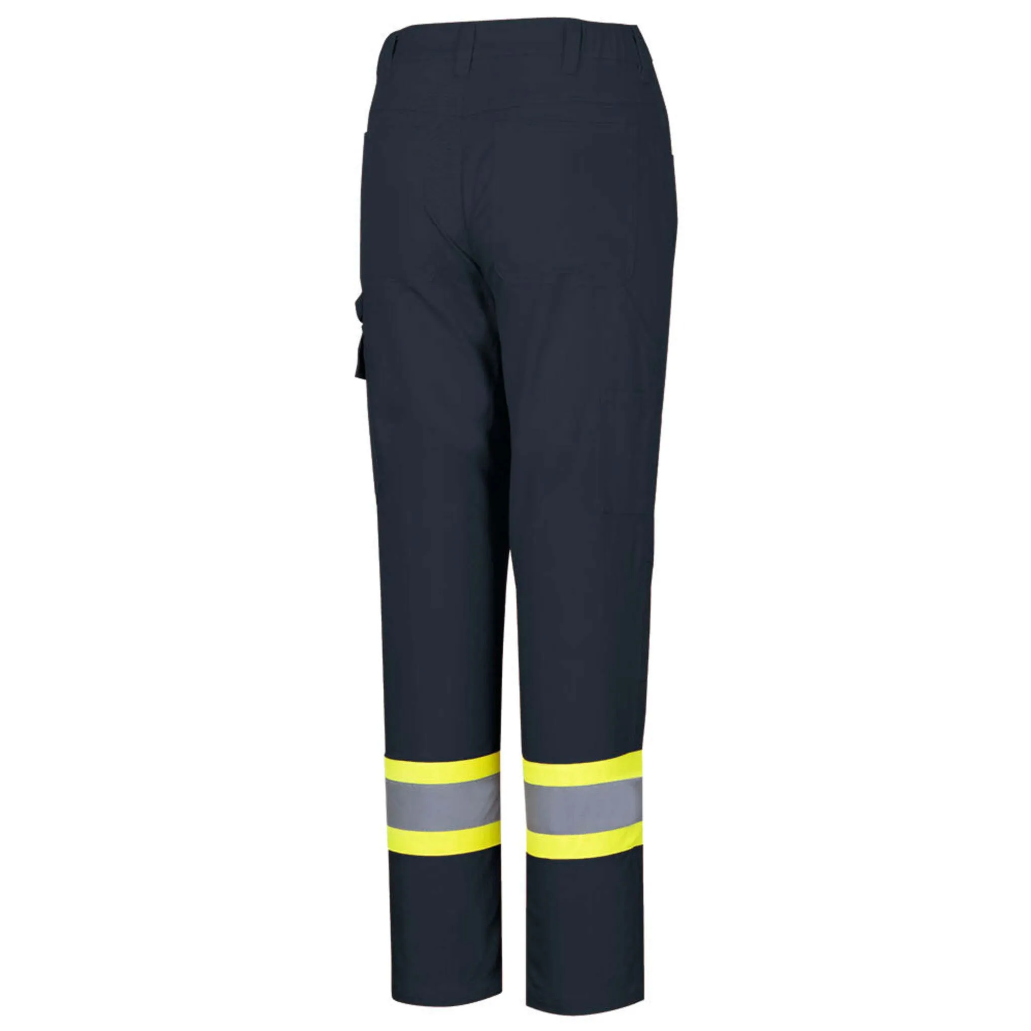 Pioneer Women's Safety Cargo Pants, Durable Cotton Blend, Hi-Vis Reflective Accents, Multi-Pocket Utility Design, Lightweight Workwear | Sizes XS-4XL