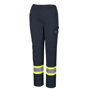 Pioneer Women's Safety Cargo Pants, Durable Cotton Blend, Hi-Vis Reflective Accents, Multi-Pocket Utility Design, Lightweight Workwear | Sizes XS-4XL