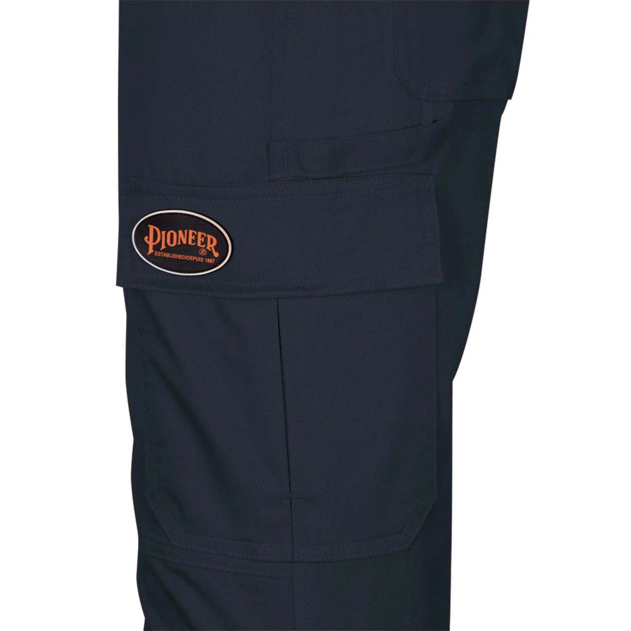 Pioneer Women's Safety Cargo Pants, Durable Cotton Blend, Hi-Vis Reflective Accents, Multi-Pocket Utility Design, Lightweight Workwear | Sizes XS-4XL
