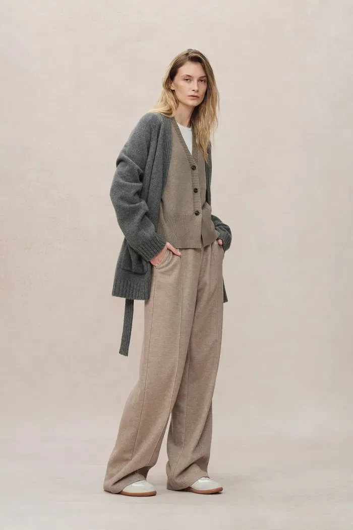 Sini Robe Style Cardigan in Cashmere Knit