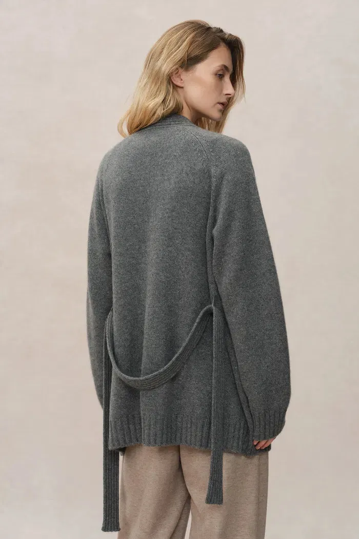 Sini Robe Style Cardigan in Cashmere Knit