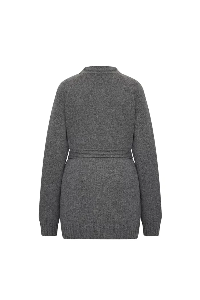 Sini Robe Style Cardigan in Cashmere Knit