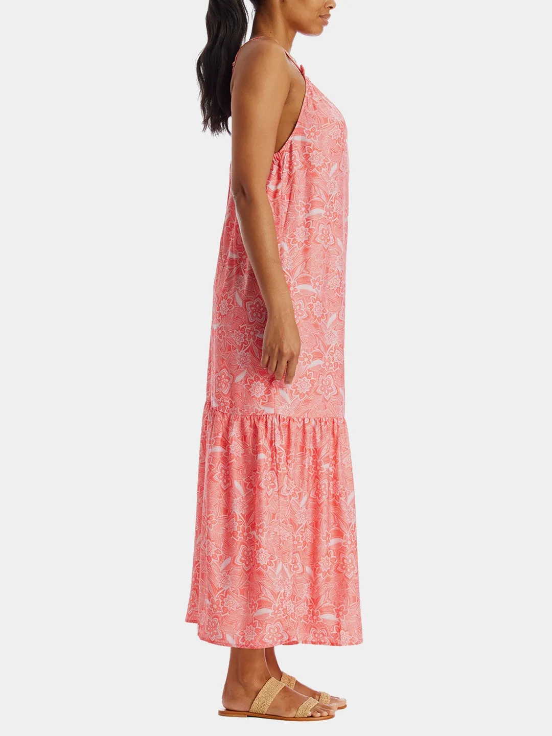 Sleeveless Spaghetti Strap Tier Dress