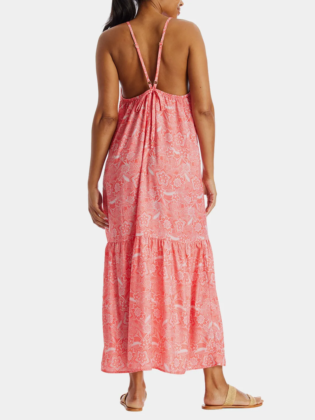 Sleeveless Spaghetti Strap Tier Dress