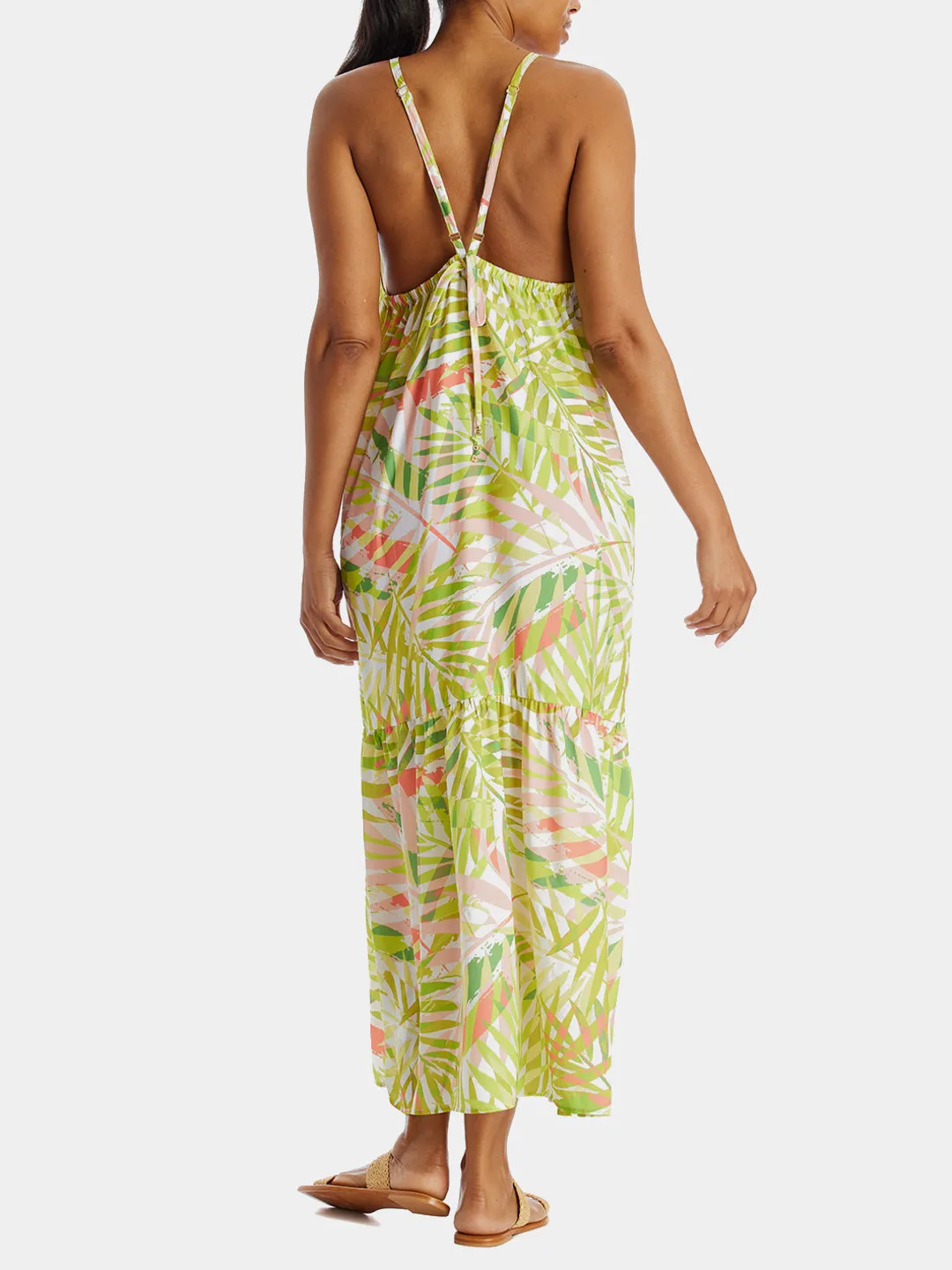 Sleeveless Spaghetti Strap Tier Dress