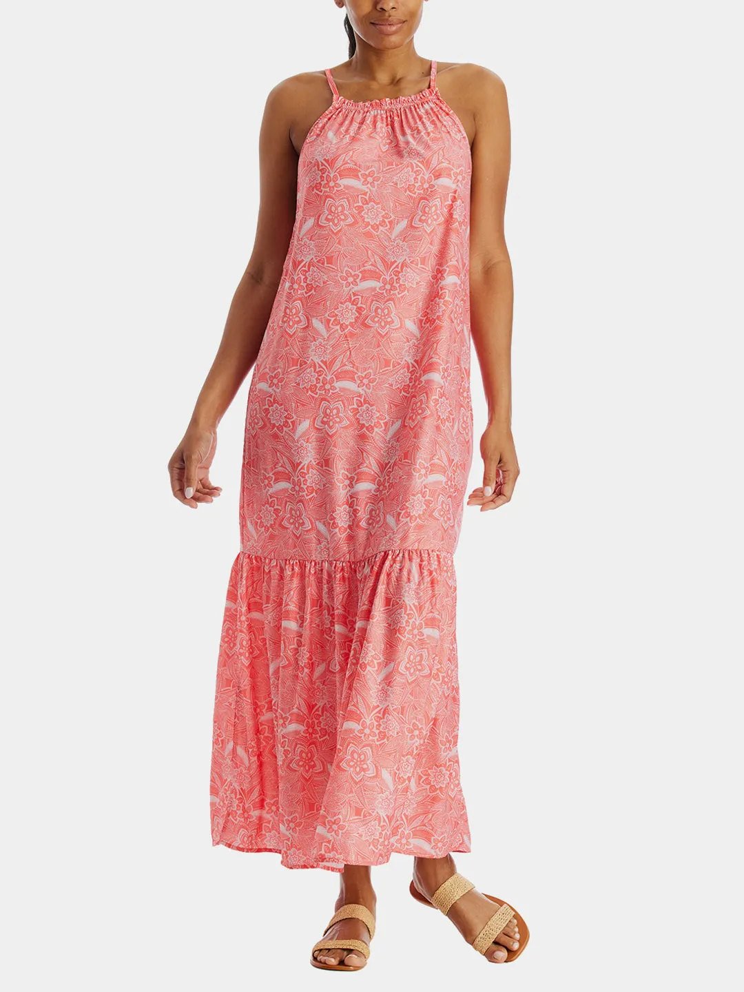 Sleeveless Spaghetti Strap Tier Dress