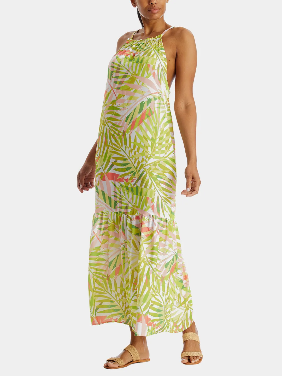 Sleeveless Spaghetti Strap Tier Dress