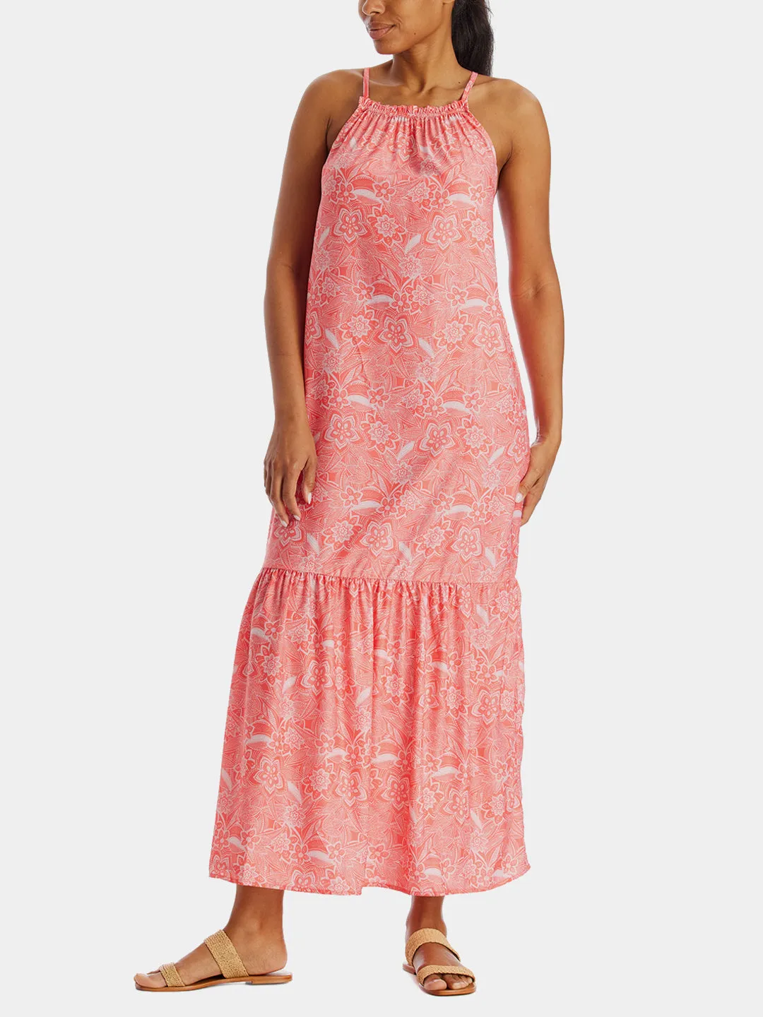 Sleeveless Spaghetti Strap Tier Dress