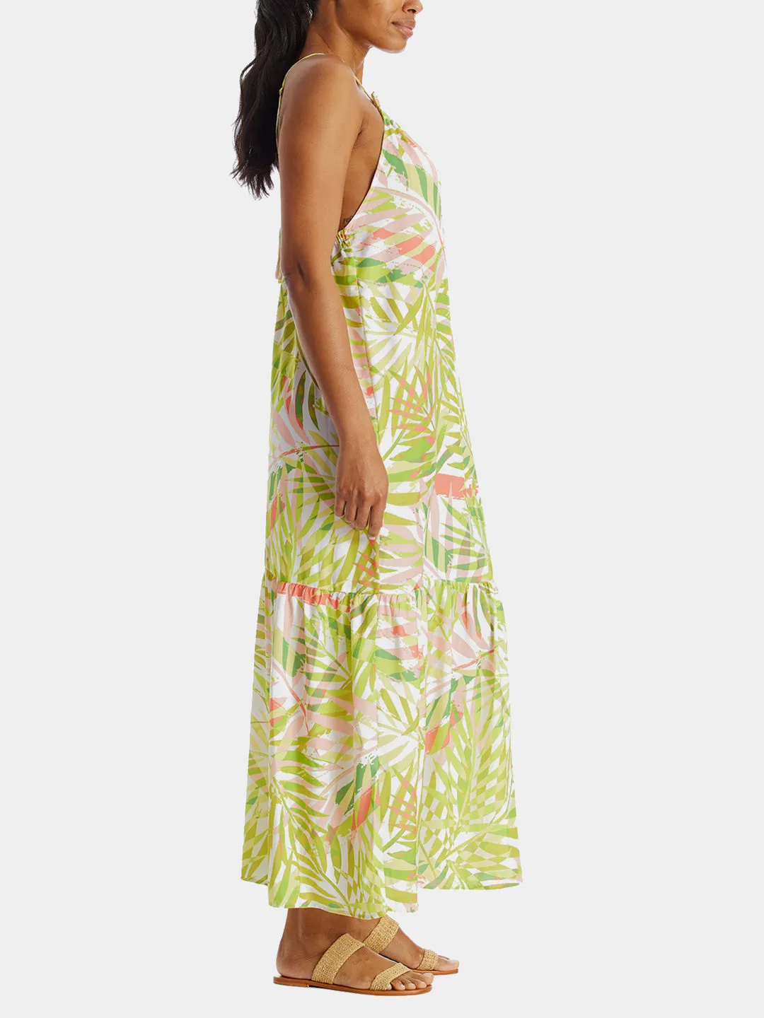 Sleeveless Spaghetti Strap Tier Dress