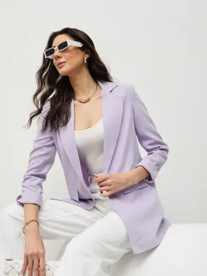 Soft Lavender Elegance Blazer