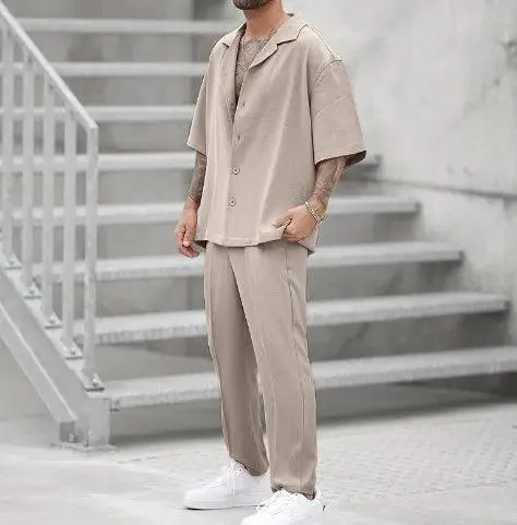 Summer Casual Shirt & Pants Set