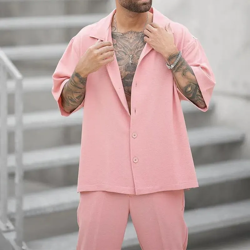 Summer Casual Shirt & Pants Set