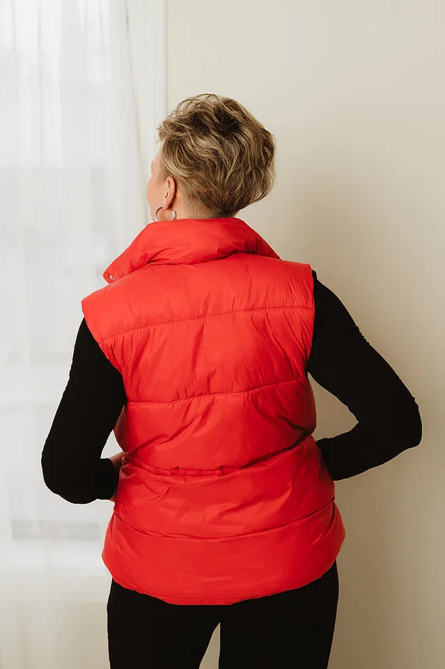 Toggle Waist Puffer Vest