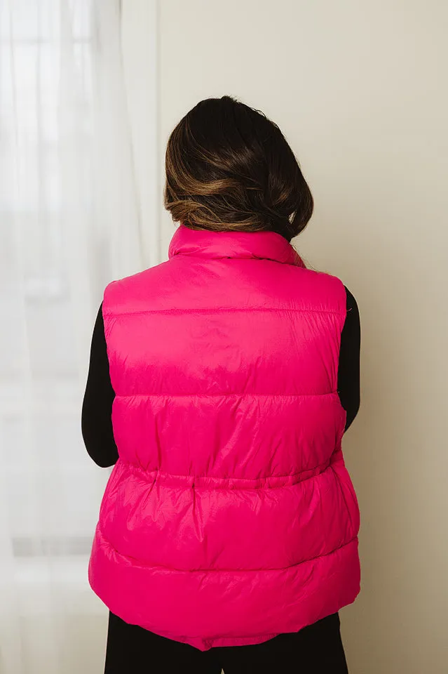 Toggle Waist Puffer Vest
