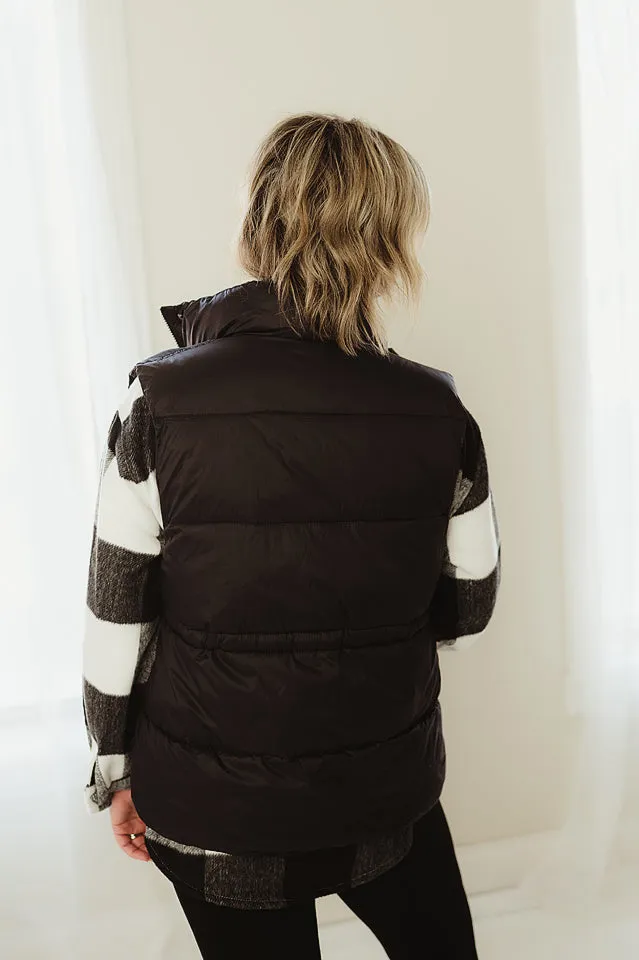 Toggle Waist Puffer Vest