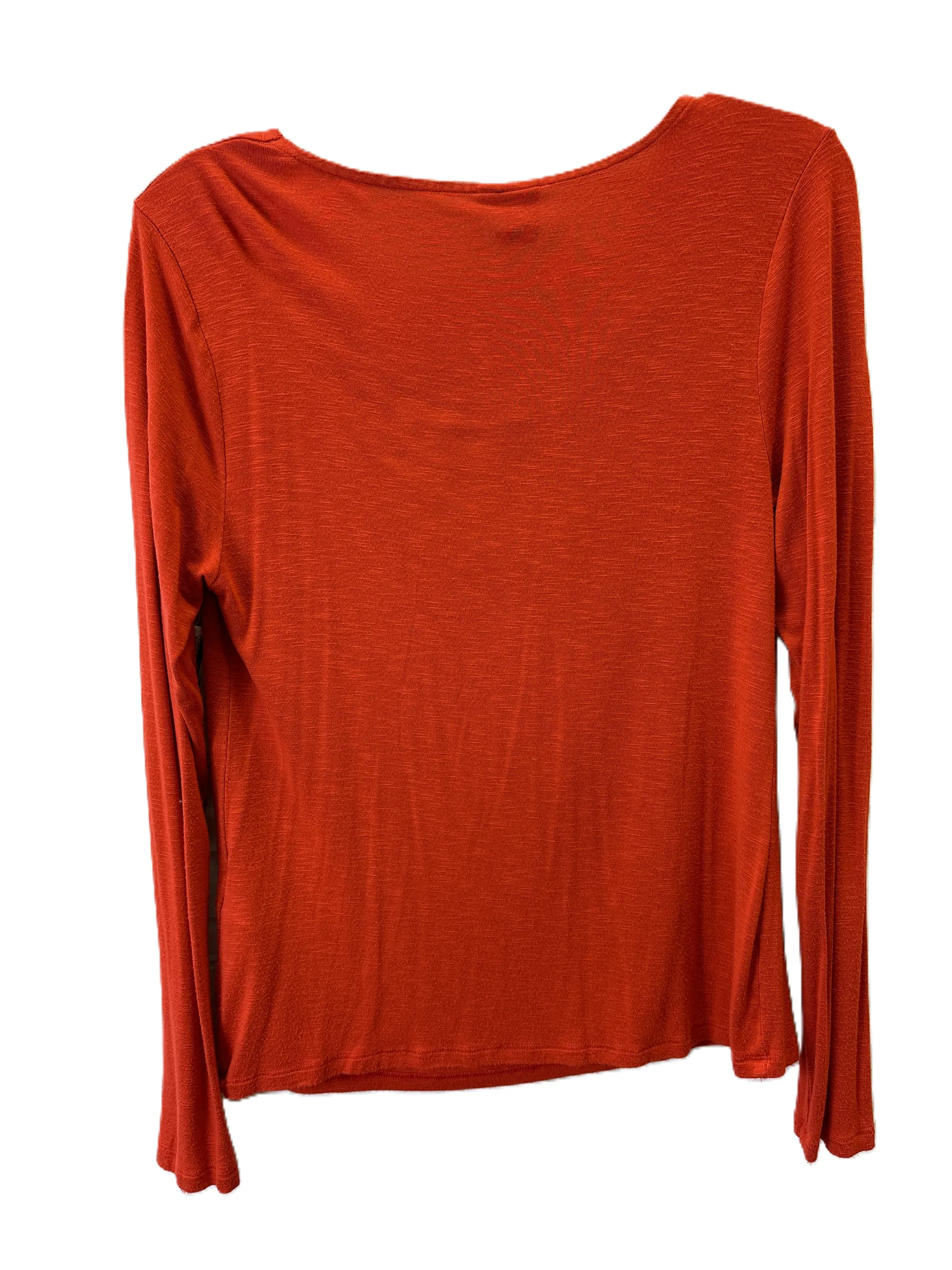 Top Long Sleeve Basic By Dolan Left Coast In Orange, Size: Xs