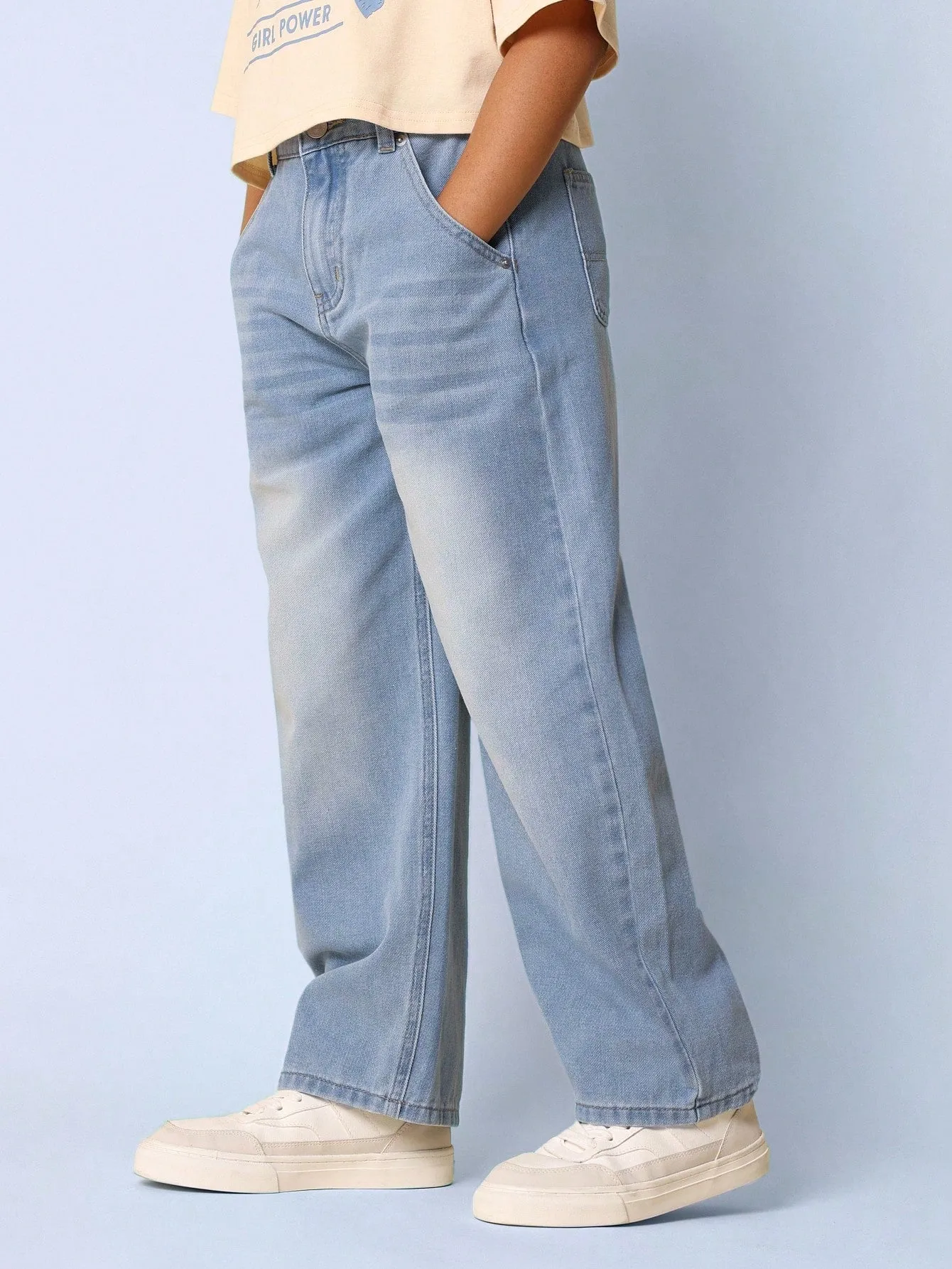 Tween Girls Everyday Skater Fit Washed Jean