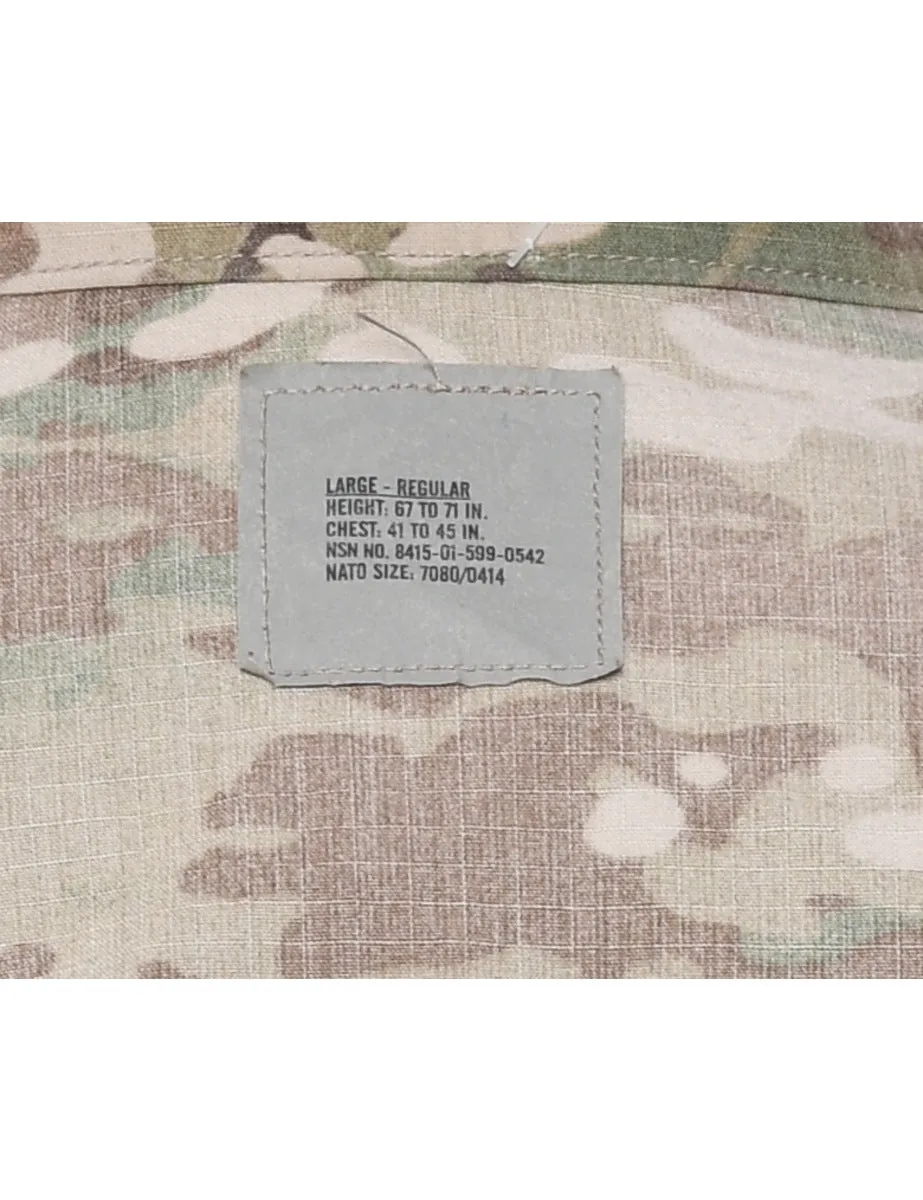 U.S Military Wind Resistant Poplin Jacket - L
