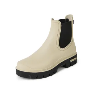 Verbenas -  Mae Mate Cream   Black Rain Boot