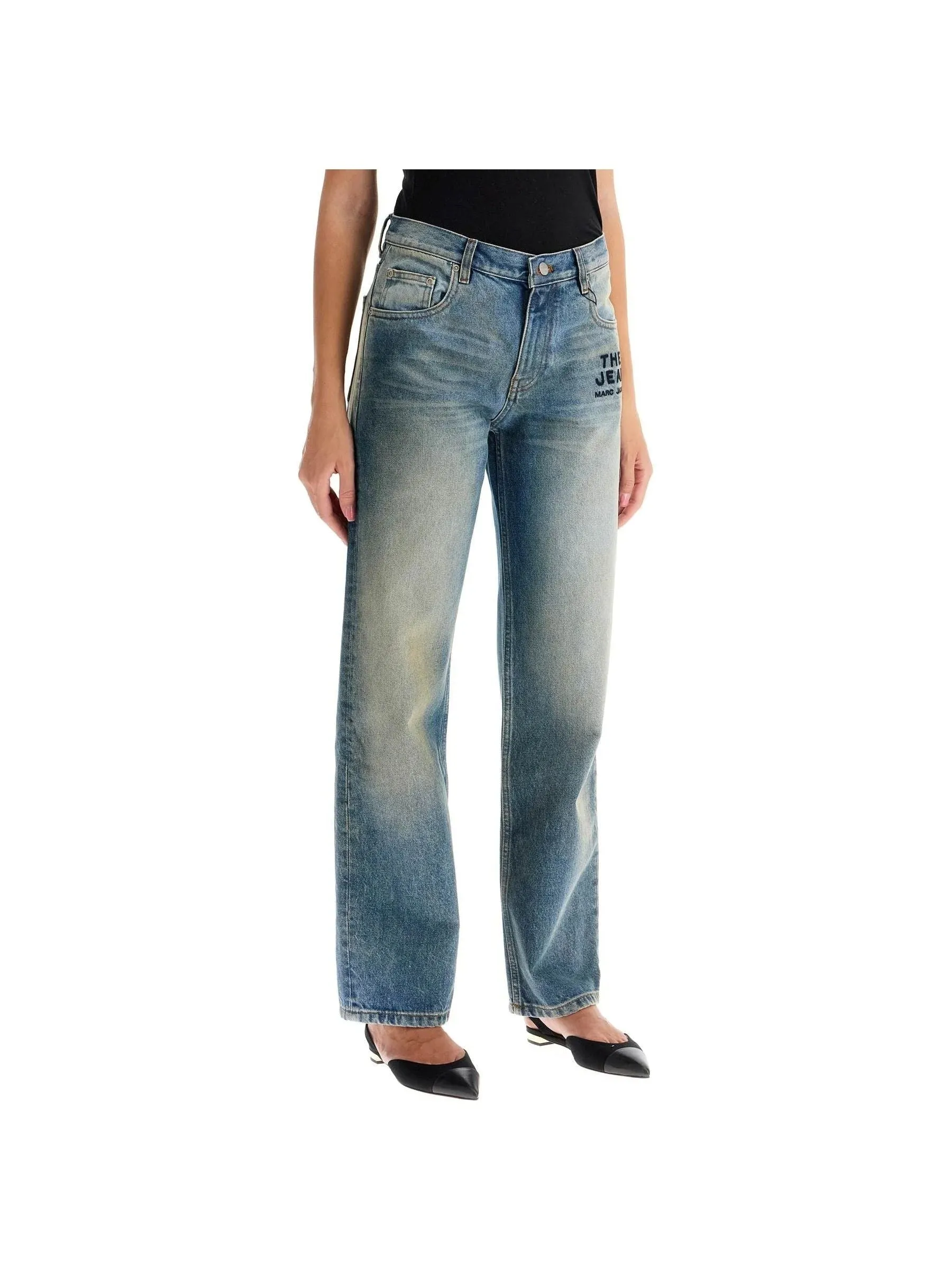 Washed Denim Slim Fit Jeans