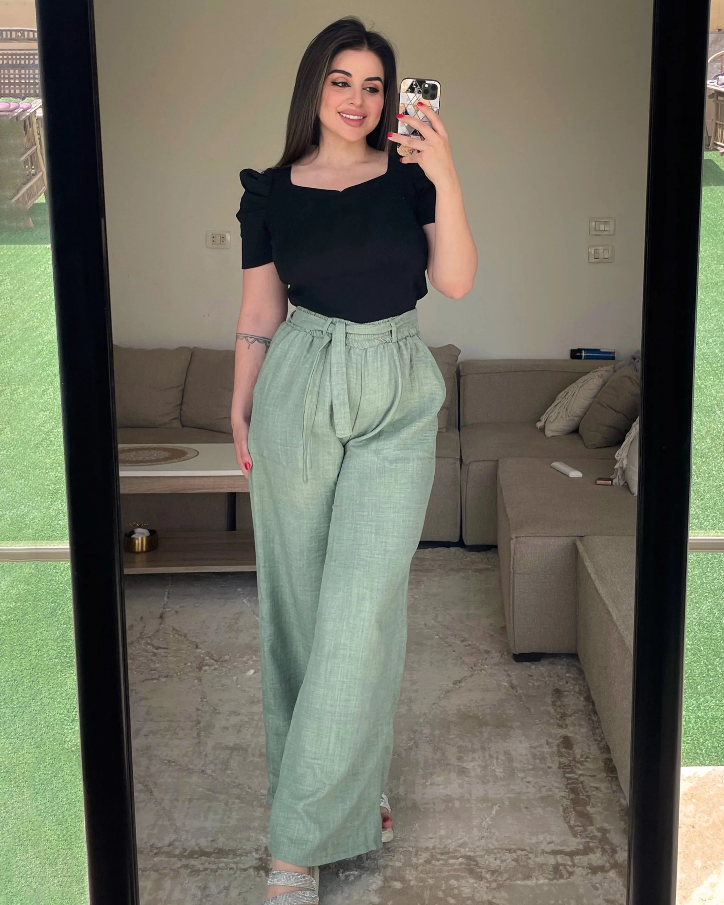 Wide Leg Linen Pants
