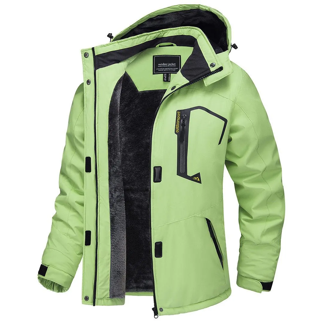 Women's Winter Jacket Waterproof Hooded Fleece Lined Warm Coat Windbreaker