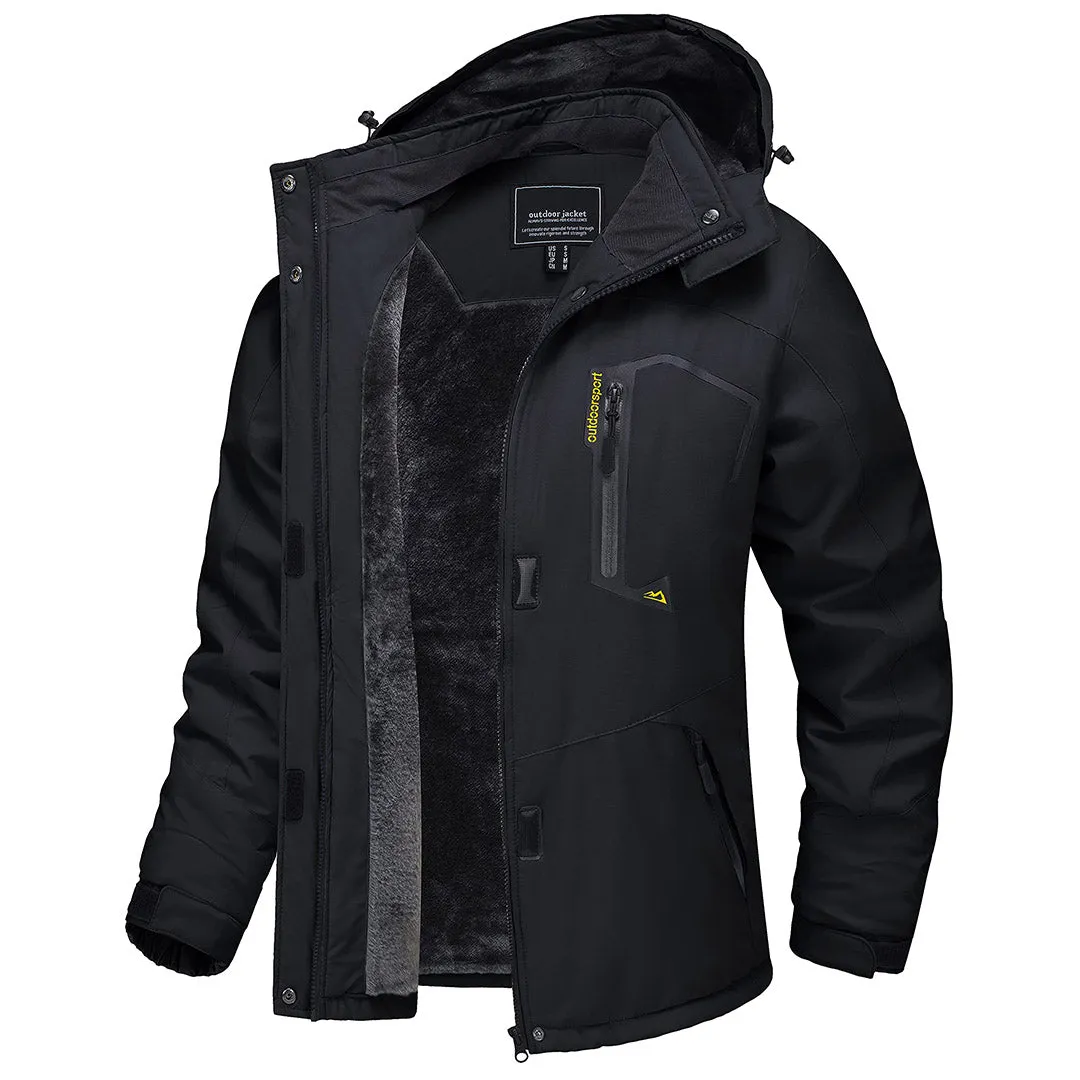 Women's Winter Jacket Waterproof Hooded Fleece Lined Warm Coat Windbreaker