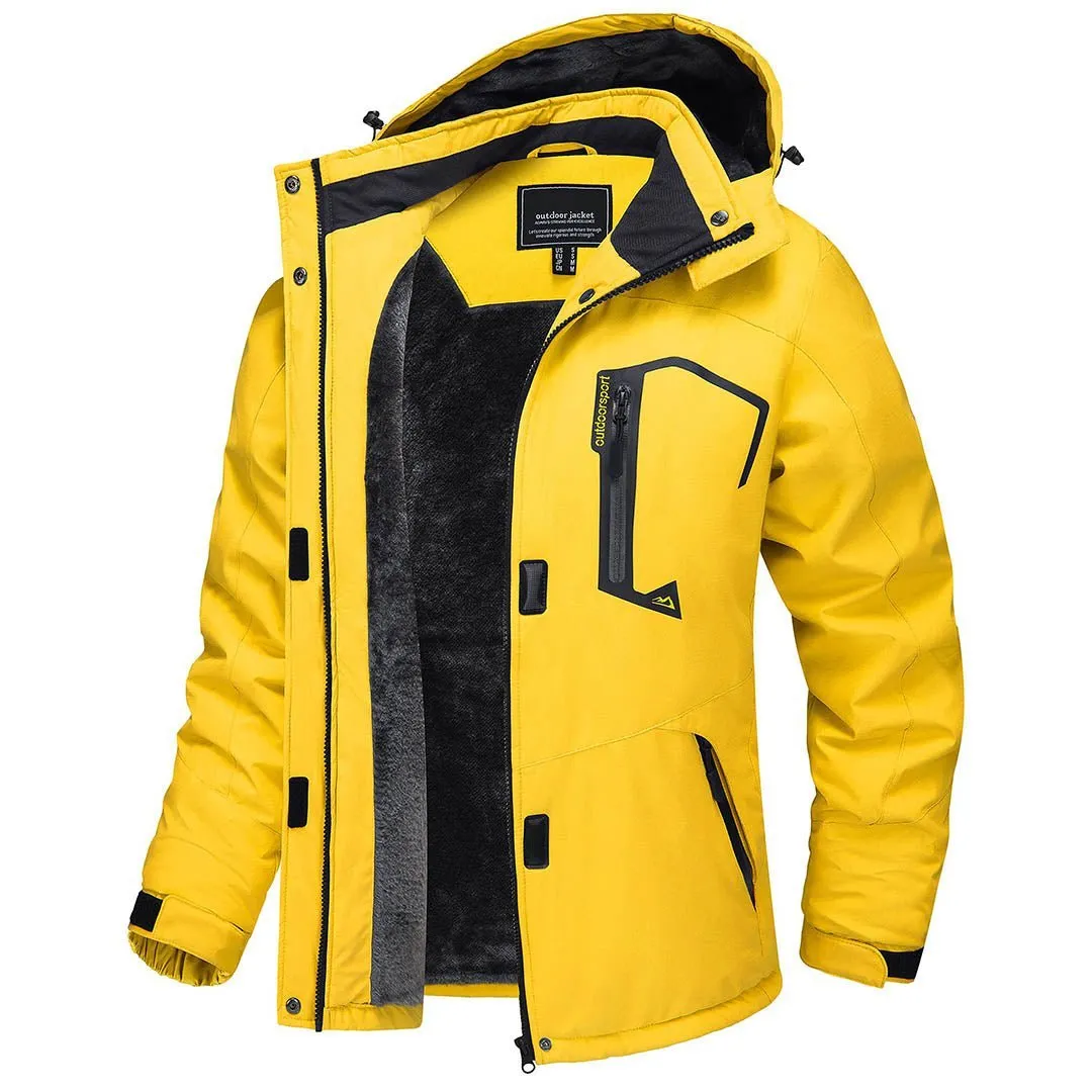 Women's Winter Jacket Waterproof Hooded Fleece Lined Warm Coat Windbreaker