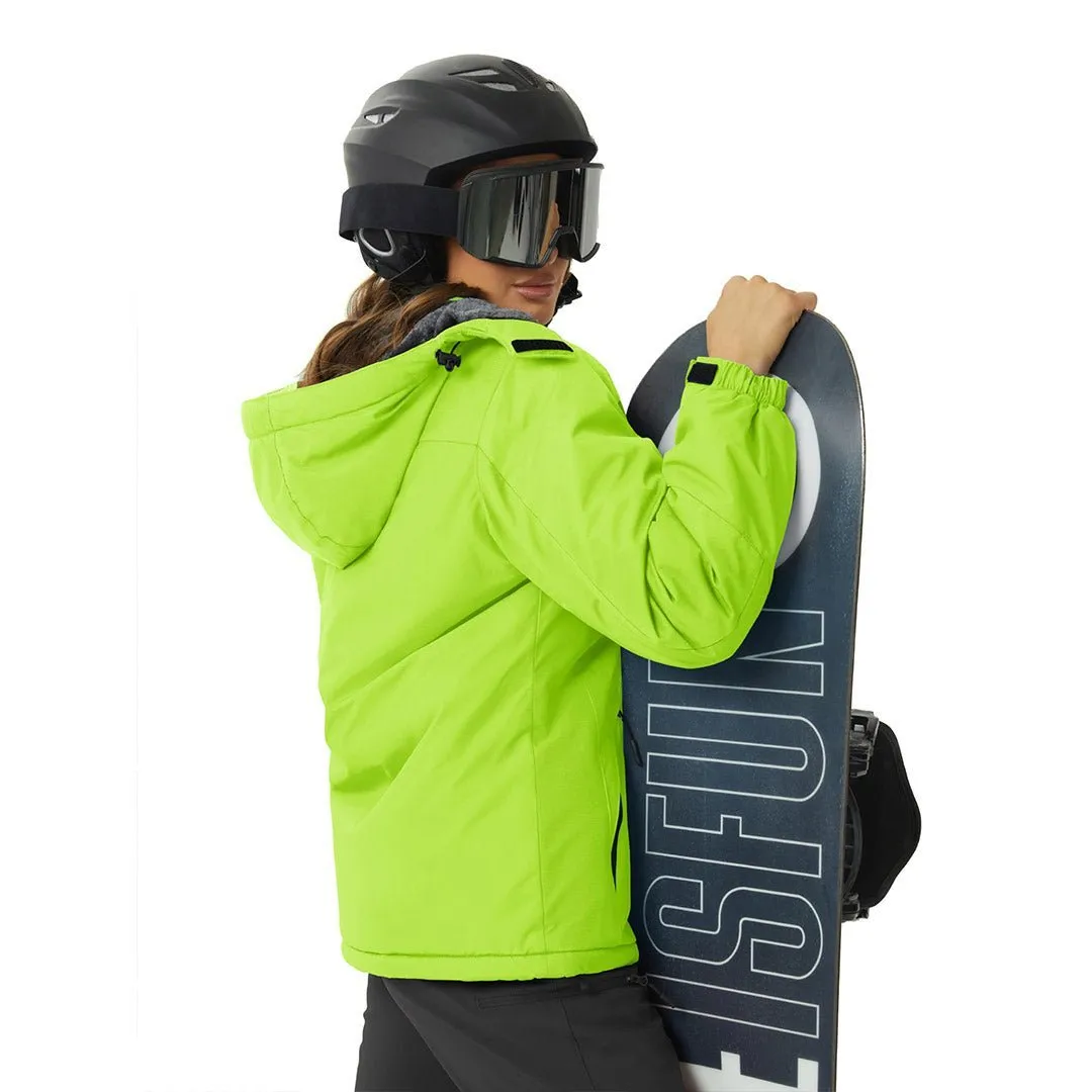Women's Winter Jacket Waterproof Hooded Fleece Lined Warm Coat Windbreaker