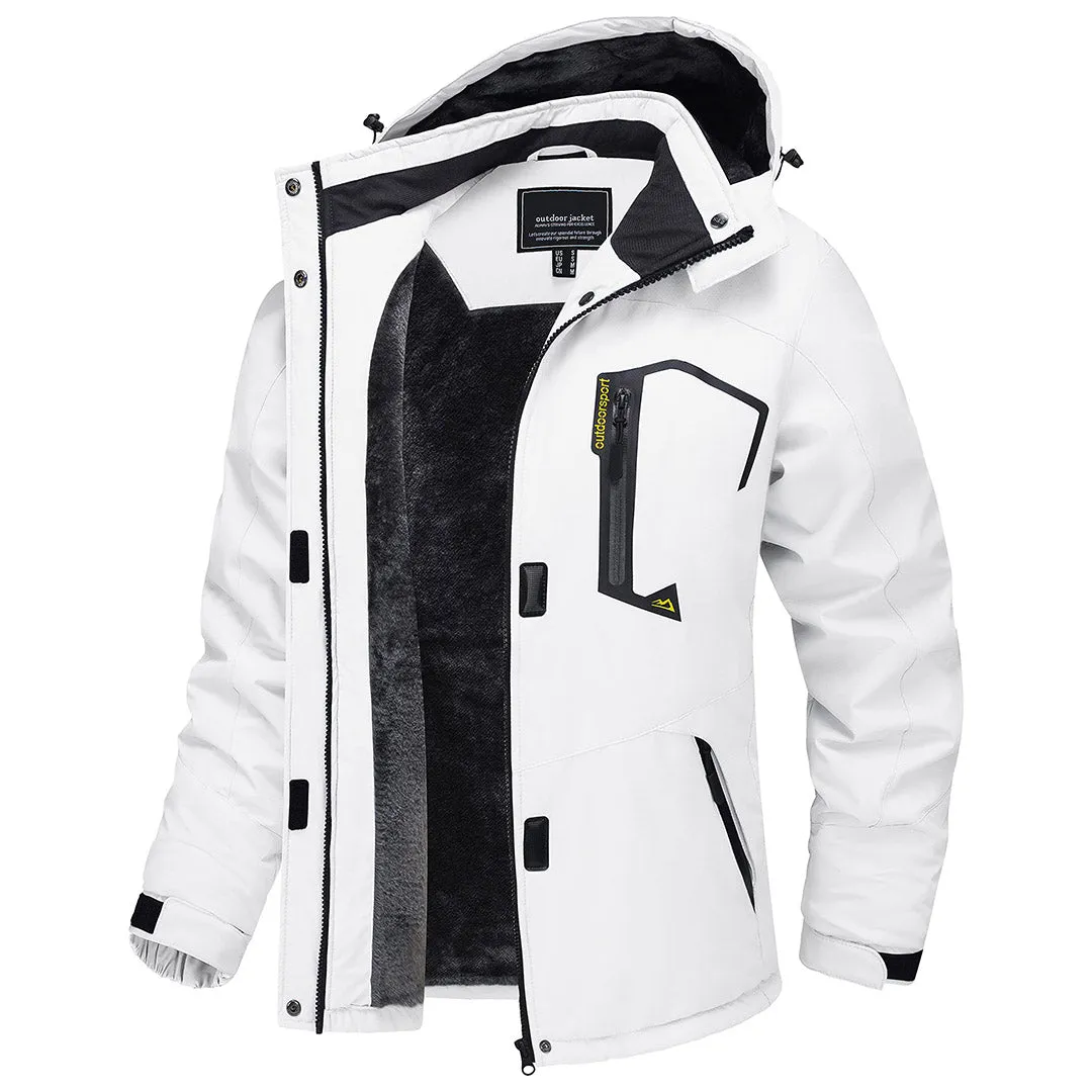 Women's Winter Jacket Waterproof Hooded Fleece Lined Warm Coat Windbreaker