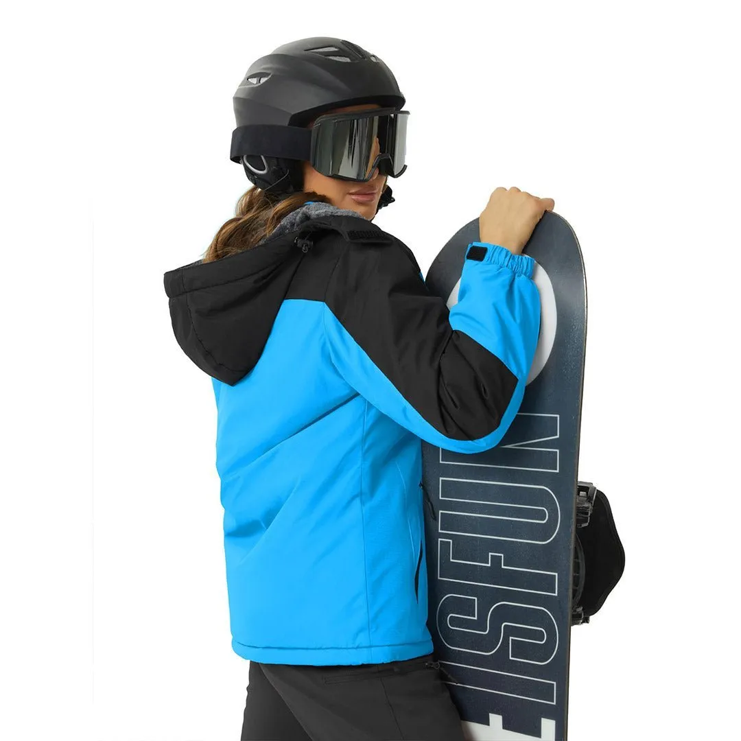Women's Winter Jacket Waterproof Hooded Fleece Lined Warm Coat Windbreaker