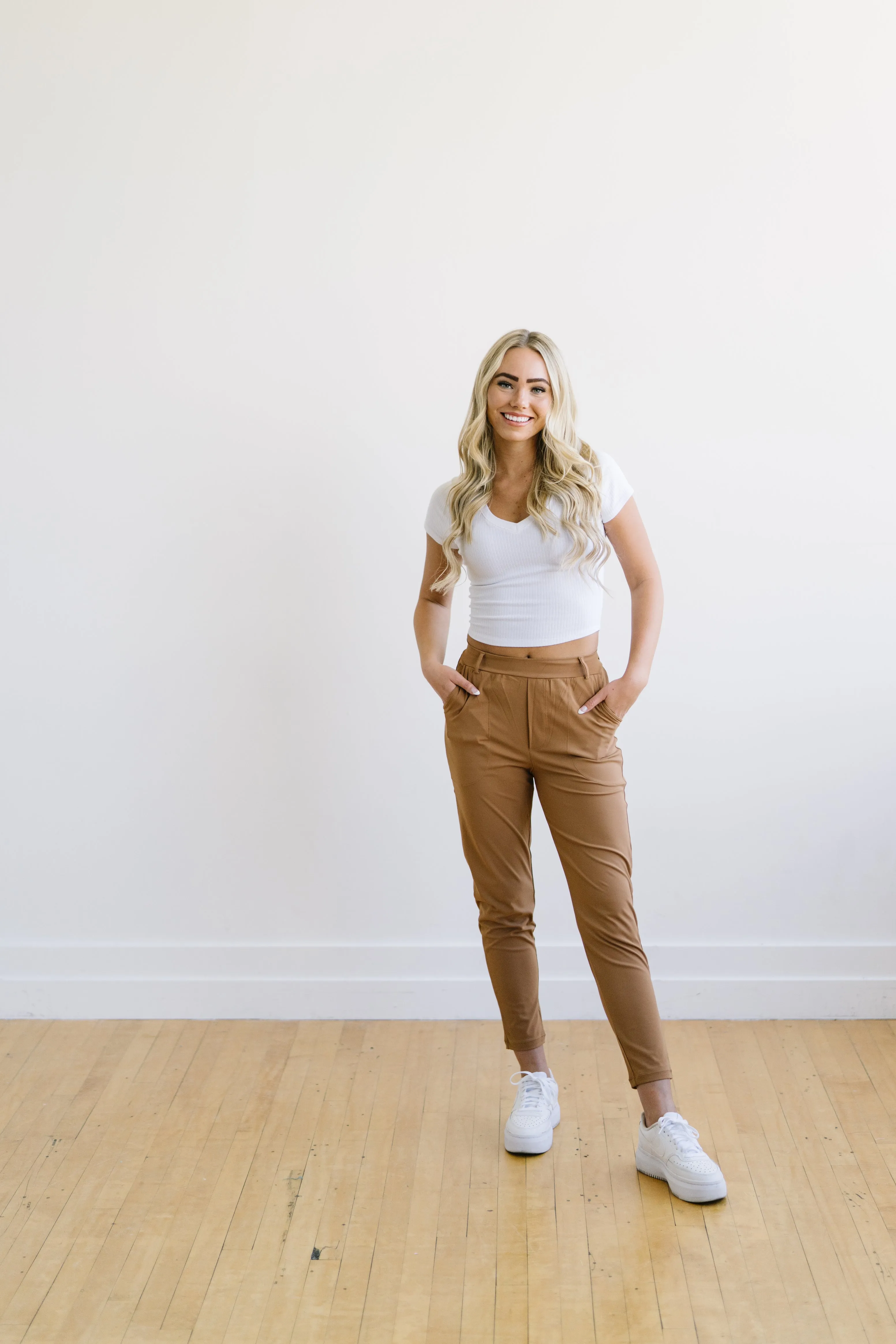 Work Hard Play Hard Trousers - Dark Khaki | MT LUXE